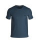 BOSS Pyjama-T-Shirt mit blauem gesticktem Logo