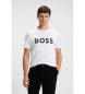 BOSS Hvid strikket T-shirt