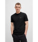 BOSS Elastisch T-shirt zwart