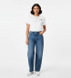 BOSS T-shirt Elogo em cristal branco