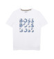 BOSS T-shirt M.c. blanc