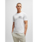 BOSS Normales T-Shirt mit weißer Illustration