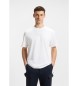 BOSS White tonal logo T-shirt