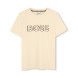BOSS T-shirt bege de manga curta