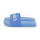 BOSS Blue embossed effect flip flops