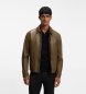 BOSS Icons70 brown leather jacket