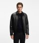 BOSS Icons70 black leather jacket