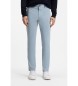 BOSS Calças Chino Slim Fit Satin Stretch Cotton Chino azul
