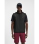 BOSS Waistcoat with decorative reflective details black