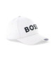 BOSS Cappellino con patch logo bianco