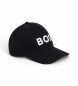 BOSS Cappellino con toppa con logo nero