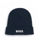 BOSS Bonnet tricot marine