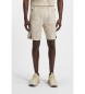 BOSS Short en tissu multi-extensible avec imprim actif beige