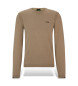 BOSS Brauner Ever-Pullover