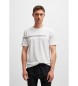 BOSS T-shirt  rayures blanches et logo