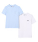 BOSS Set of 2 short-sleeved T-shirts with logo print blue, white