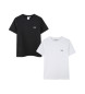 BOSS Lot de 2 T-Shirts noir, blanc