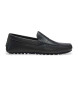 BOSS Noel Mocc-loafers i læder, sort