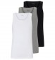 BOSS 3 paketi klasičnih majic Črna, siva, bela