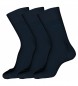 BOSS Pack 3 Paar marineblaue Socken