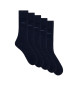 BOSS Pakke med 5 mellemlange marineblå sokker