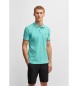 BOSS Paddy turquoise pique polo shirt
