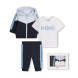 BOSS 3-teiliges marineblaues Trainingsanzug-Set