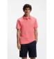 BOSS Polo slim rouge rose