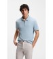 BOSS Polo slim fit bleu