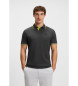 BOSS Polo Paul temno siva