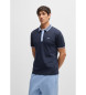 BOSS Paule Tape Poloshirt navy