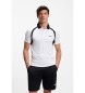 BOSS Active slim fit poloshirt wit