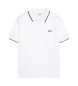 BOSS Hvid kortrmet poloshirt