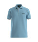 BOSS Blaues Poloshirt aus Baumwollmischung