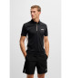 BOSS Polo de sport Paddy slim fit avec protection UV noir