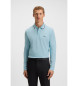 BOSS Polo in plissettato blu