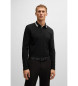 BOSS Plisy Poloshirt schwarz