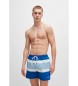 BOSS Short swim trunks with full lining and colour blocking
blue