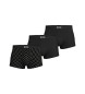BOSS Set di 3 boxer neri One