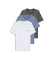 BOSS Set 3 Camisetas Interiores Classic gris, azul, blanco