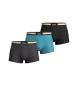 BOSS Set van drie boxers blauw, marine, zwart