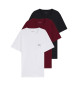 BOSS Set di tre magliette intime color marrone, nero e bianco