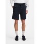 BOSS Shorts i filt med marinbl� patch