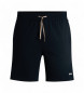 BOSS Pyjamasshorts i stretchbomuld med navy logoprint