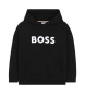 BOSS Sort sweatshirt med htte