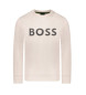 BOSS Sweatshirt med beige HD-logoprint