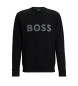 BOSS Sweatshirt med sort HD-logoprint