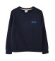 BOSS Marineblaues Sweatshirt mit Rundhalsausschnitt