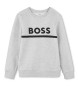 BOSS Grå sweatshirt med logotyp