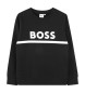 BOSS Sweatshirt med svart logotyp